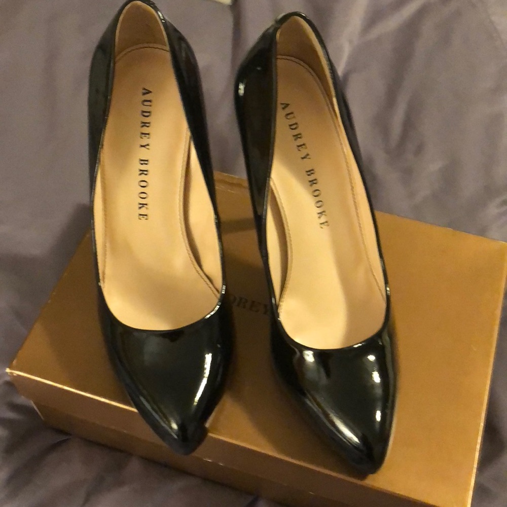 Patent leather heels